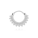 925 Silver Moissanite örhängen med platt rygg för kvinnor