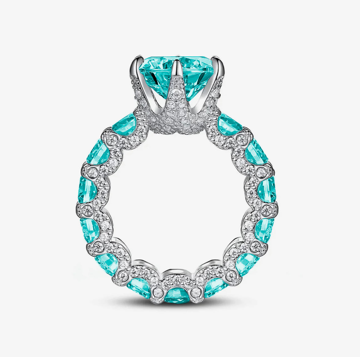 Lyxring i 925 Sterling Silver och 18K guld