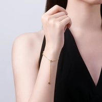 Fyrbladigt Moissanite Flower Armband för kvinnor S925 Silver