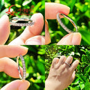 925 Silver Moissanite Eternity Ring 2mm 3mm med rund vit diamant