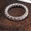 Transparent Moissanite Ring i 925 Silver