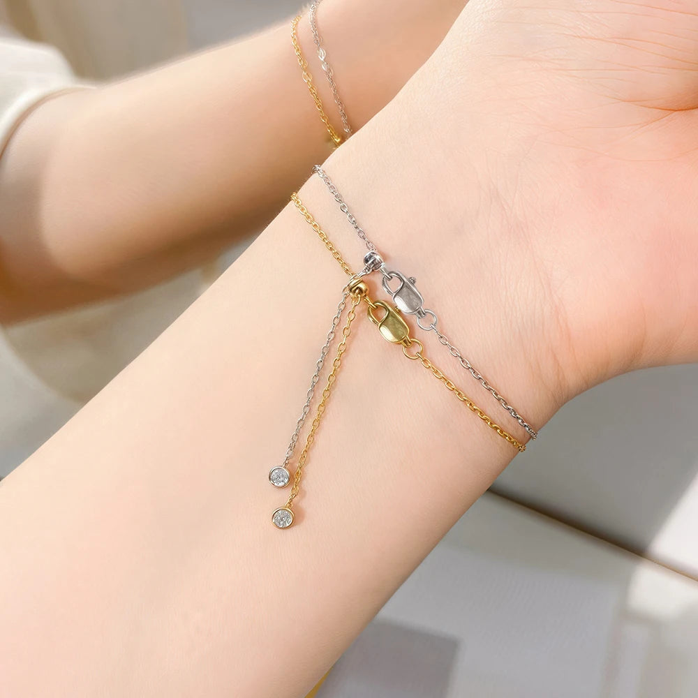 Solitaire Moissanite armband för kvinnor Päronskuren Marquise Heart