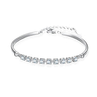 GRA-certifierat Moissanite diamantarmband för kvinnor i äkta 925 silver