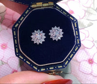 1CT Moissanite solörhängen i 925 silver