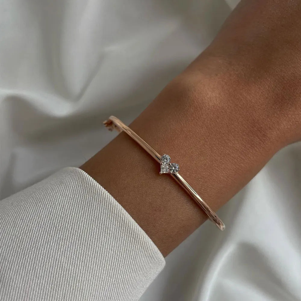 Elegant Moissanite-armband för kvinnor, 925 silver, GRA-certifierat