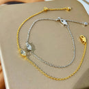 Solitaire Moissanite armband för kvinnor Päronskuren Marquise Heart