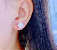 1CT Moissanite solörhängen i 925 silver