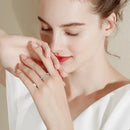 Moissanite Eternity Ring D 2mm i 18K vitguld