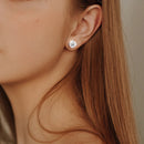 0,2–3CT roséguld Moissanite örhängen för kvinnor i 925 rent silver