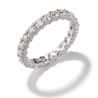 Transparent Moissanite Ring i 925 Silver