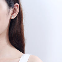 925 Silver Cat Örhängen med Moissanite