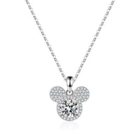 Mickey Full Moissanite Halsband i 925 Silver