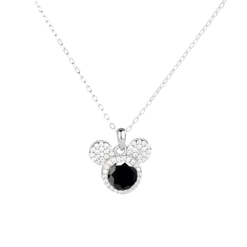 Mickey Full Moissanite Halsband i 925 Silver