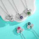 Mickey Full Moissanite Halsband i 925 Silver