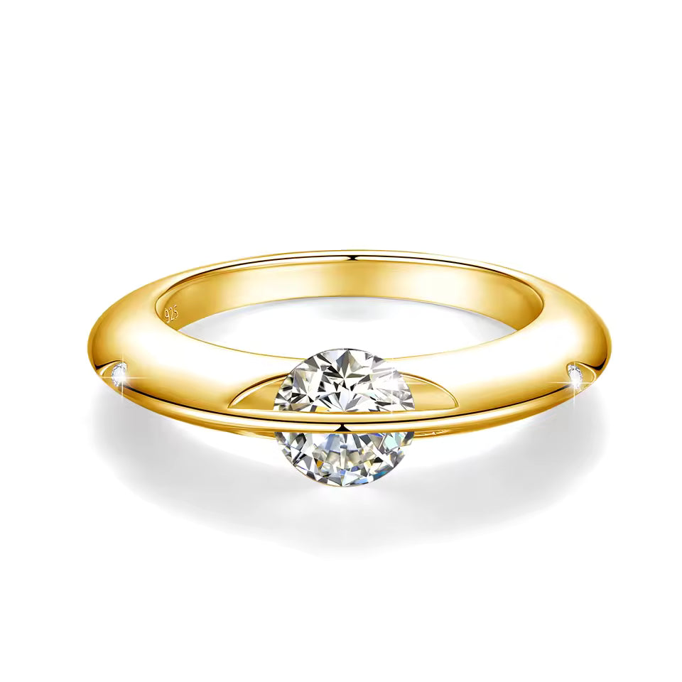 Roterande Shooting Star Ring – En skärva i rörelse