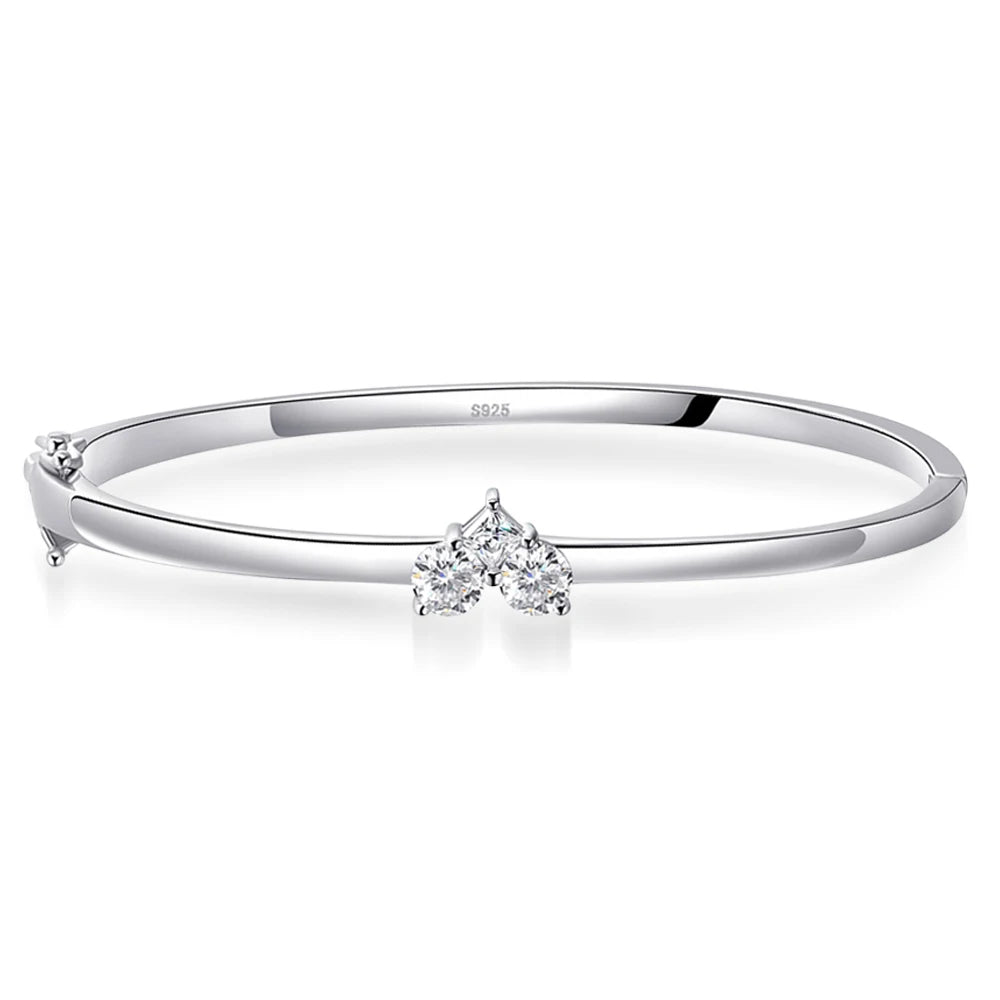 Elegant Moissanite-armband för kvinnor, 925 silver, GRA-certifierat